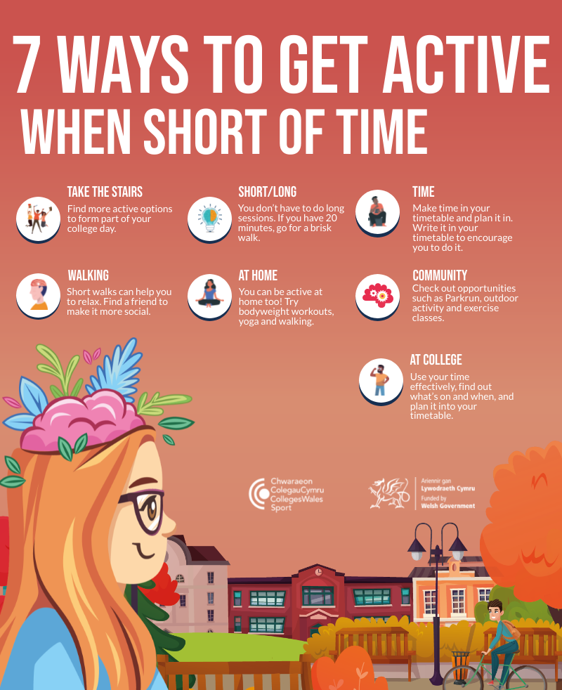 New Infographics to promote active wellbeing in our colleges